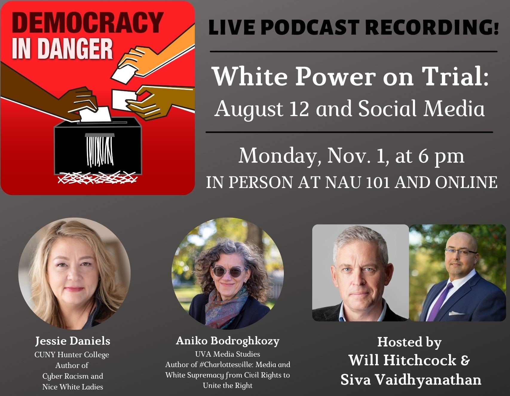 Live Podcast Recording: White Power on Trial